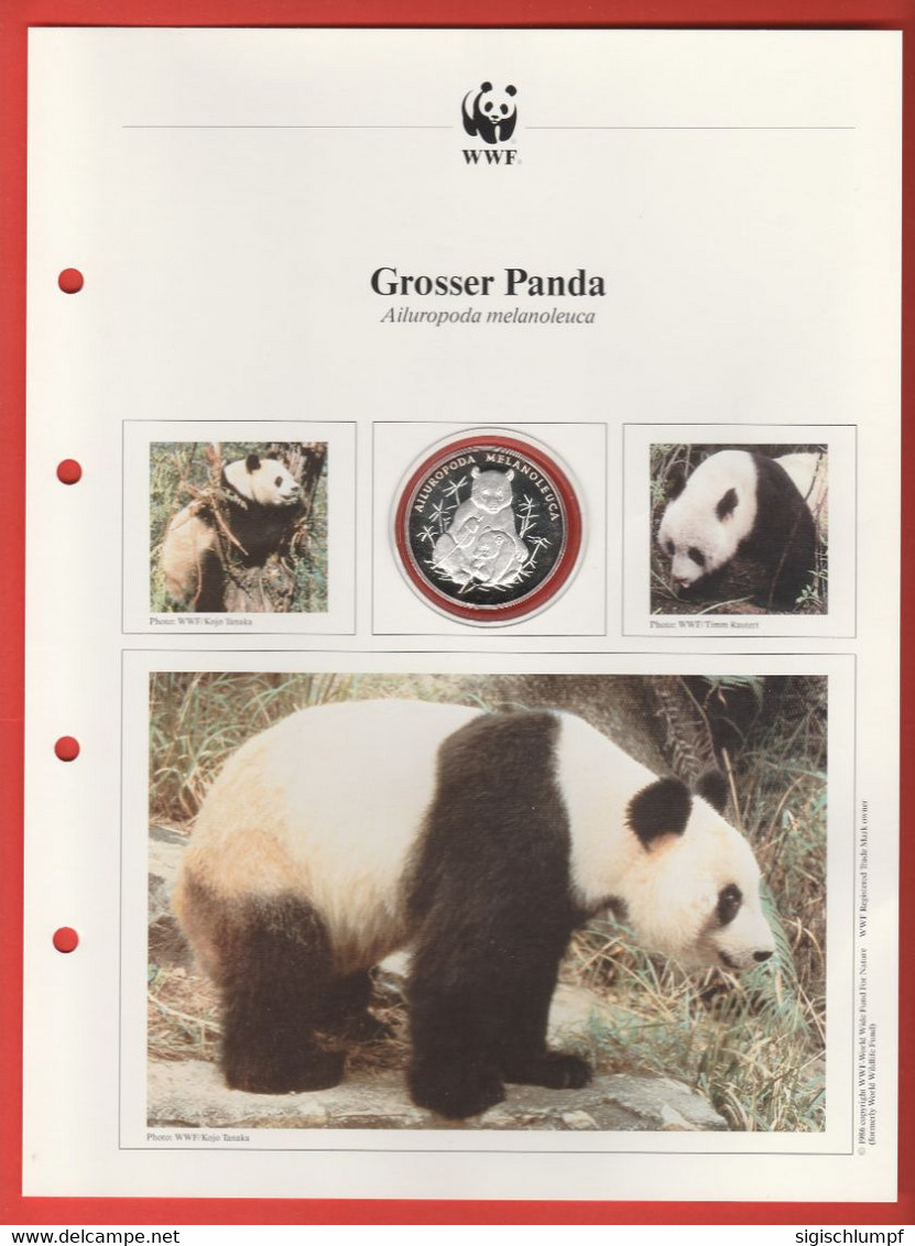 30 JAHRE WWF Silber Gedenkmünze Silver Coin / Ag 999 PP / Tiere Animals Animaux Grosser Panda Ailuropoda Melanoleuca - Sonstige & Ohne Zuordnung