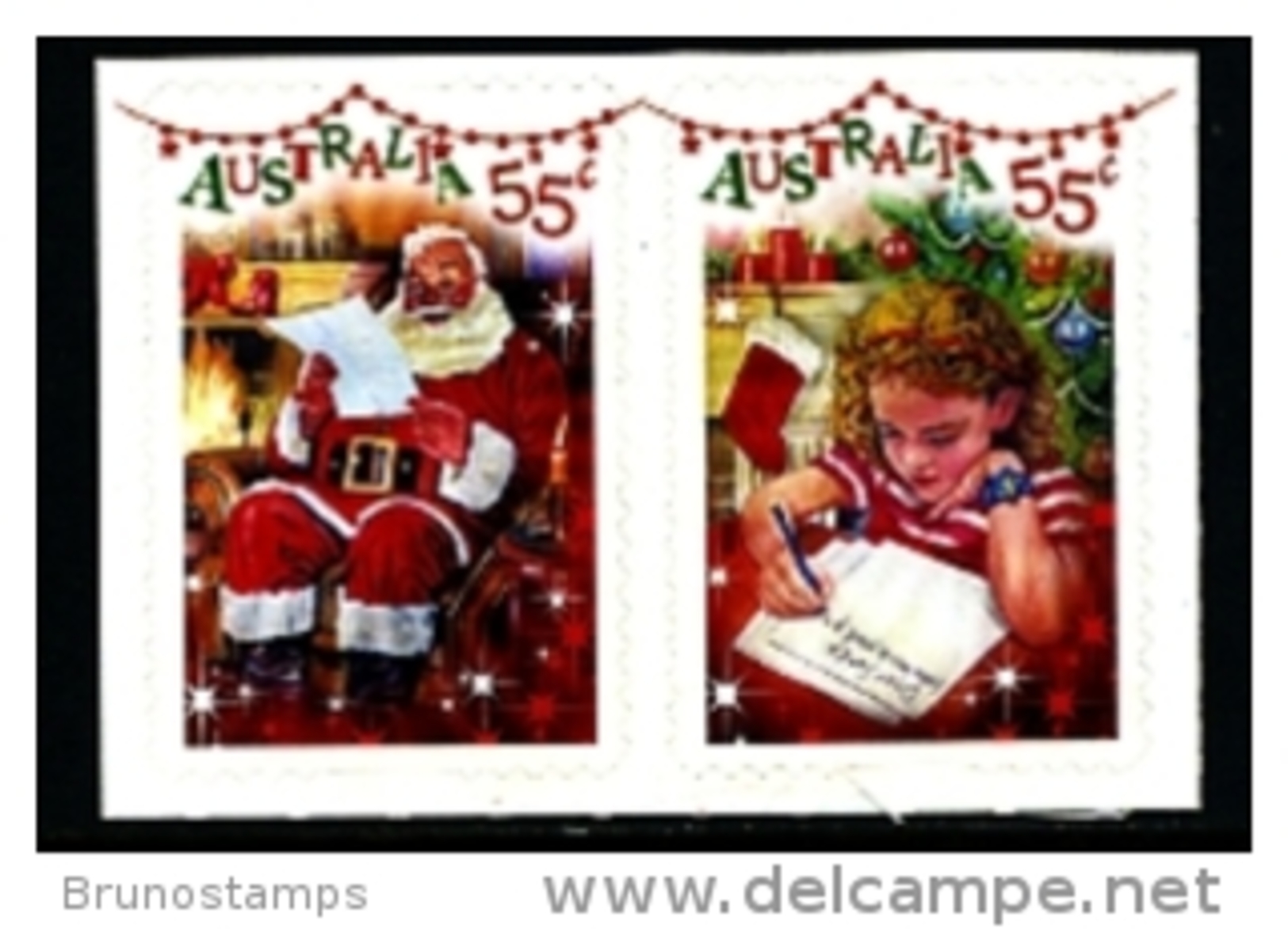 AUSTRALIA - 2010  CHRISTMAS  SELF ADHESIVE  SET  MINT NH - Nuovi