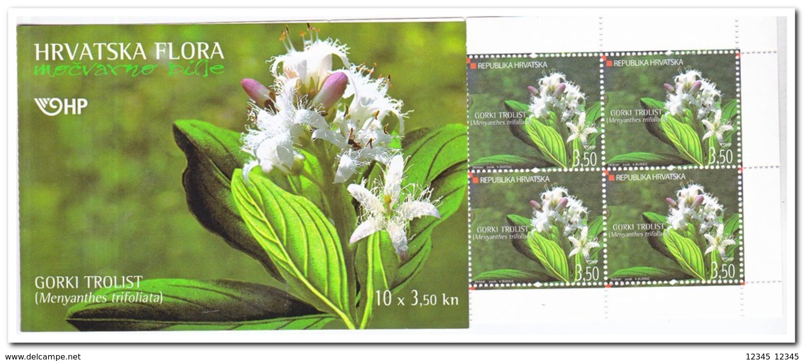 Kroatië 2006, Postfris MNH , Flowers ( Booklet, Carnet ) - Kroatien