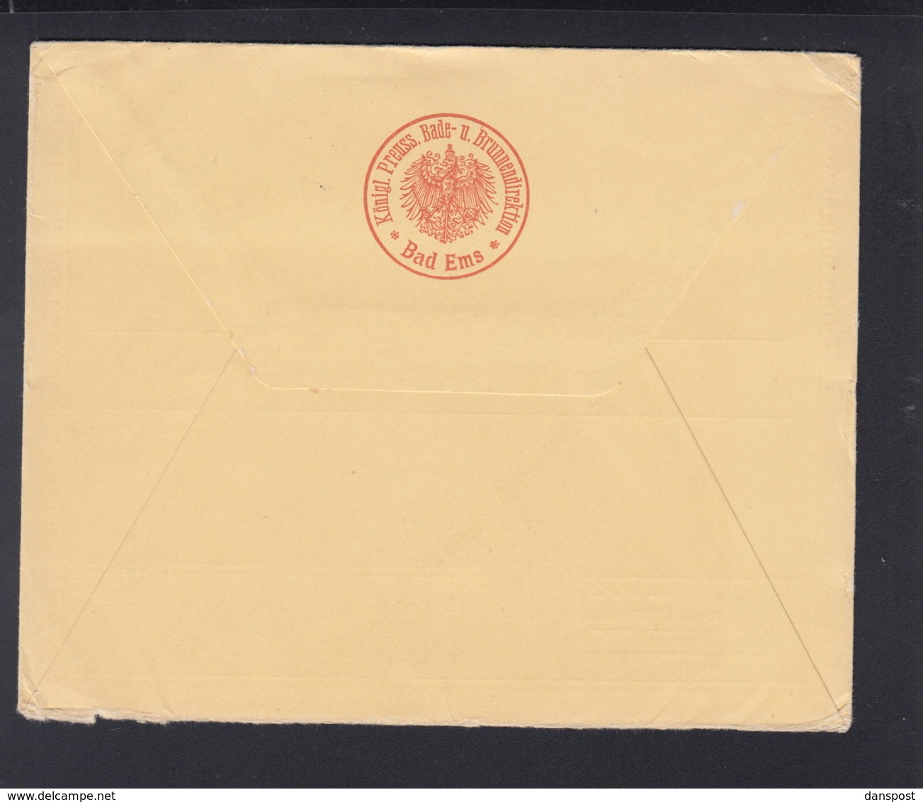 Dt. Reich Bade-und Brunnendirektion Brief 1914 Bad Ems - Covers & Documents