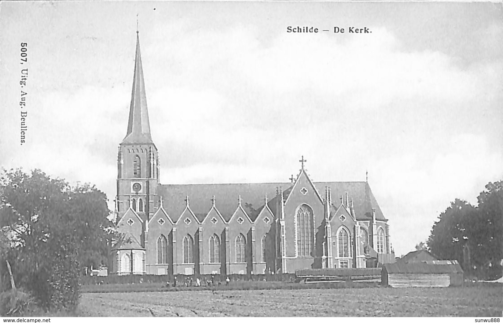 Schilde - De Kerk (Uitg. Aug. Beullens, Animatie 1912) - Schilde