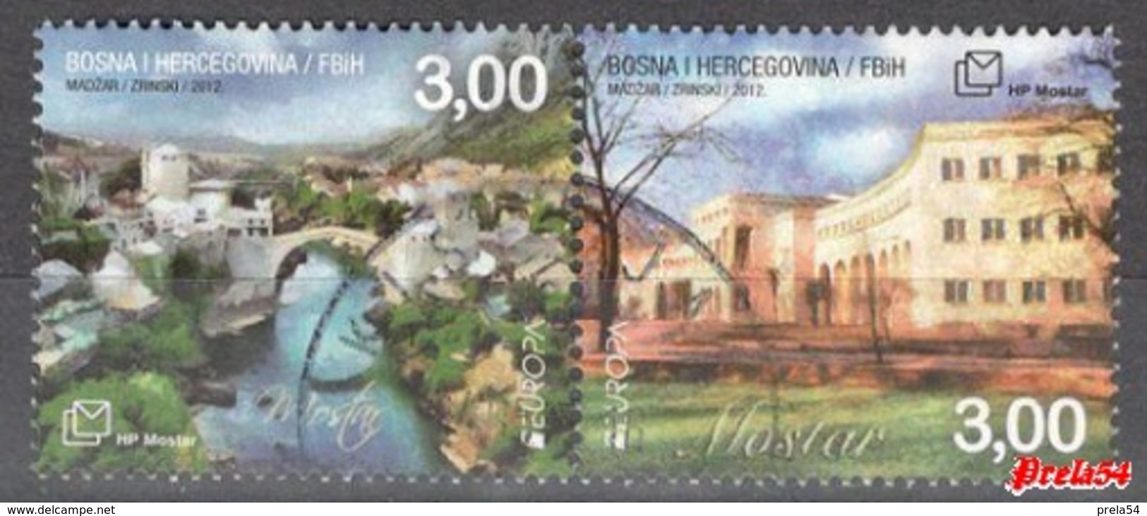 Bosnia Croatian Post :EUROPA 2012 Used Set - Bosnia Erzegovina