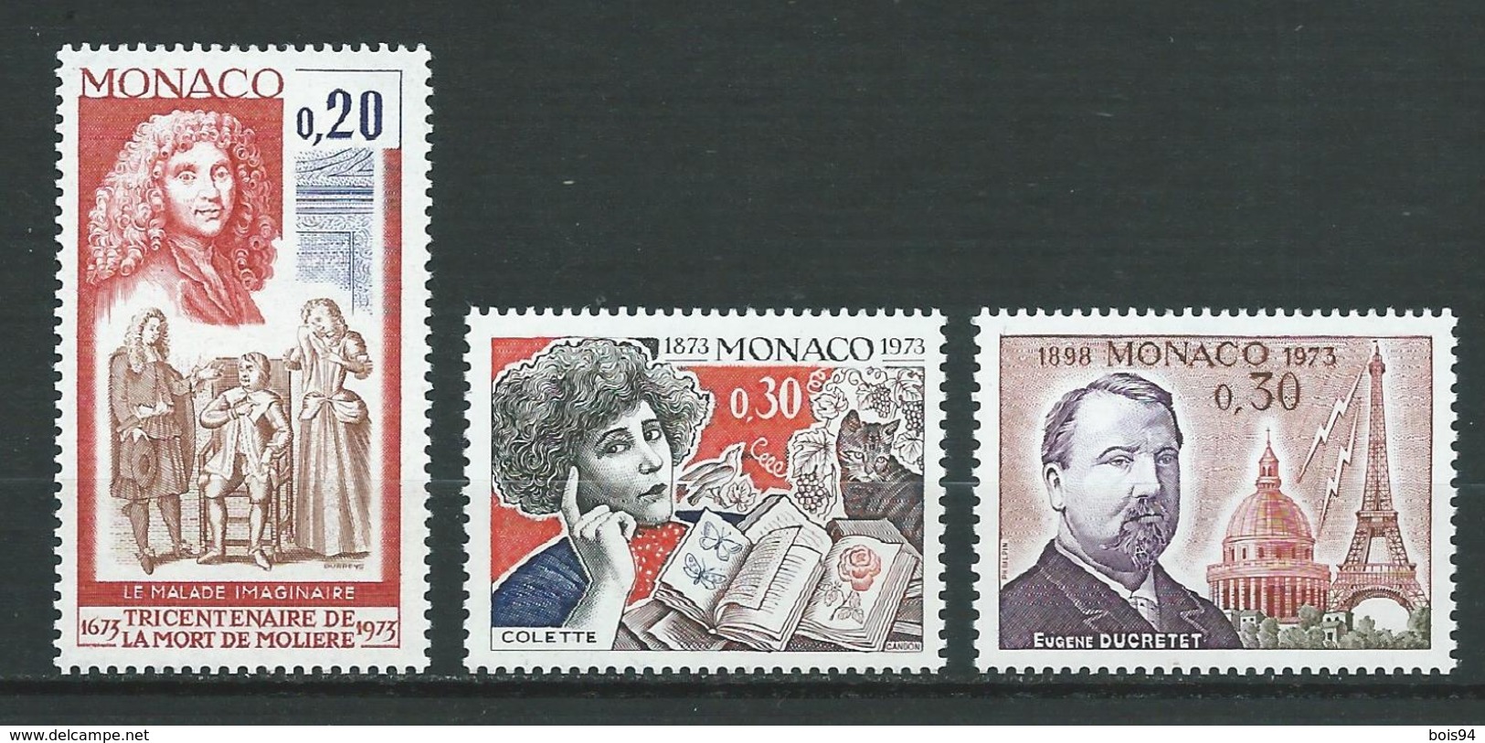 MONACO 1973 . N°s 919 , 920 Et 921 . Neufs ** (MNH) - Neufs