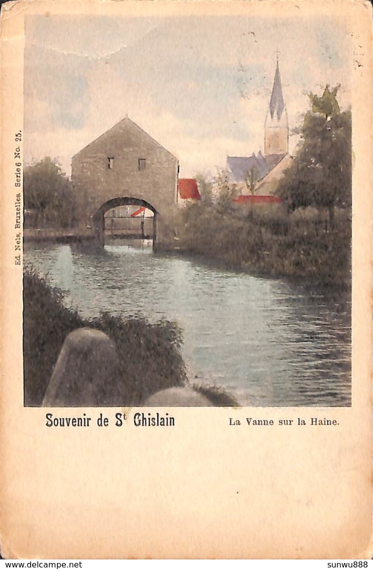 Souvenir De St Ghislain - La Vanne Sur La Haine (colorisée, Nels, 1901) - Saint-Ghislain