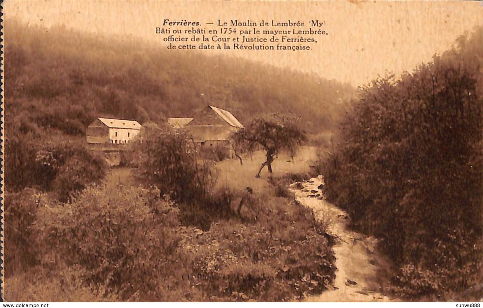 Ferrières - Le Moulin De Lembrée (Edit. F. Silvestre, 1931) - Ferrieres