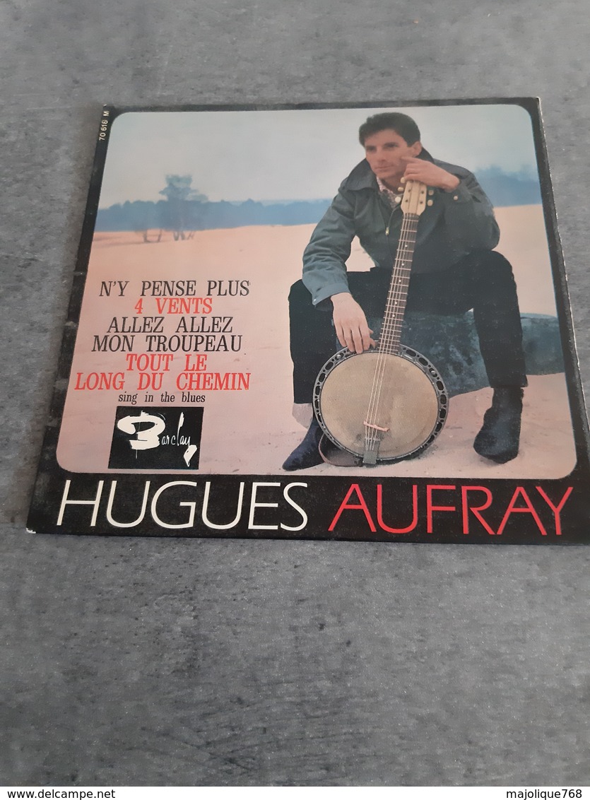 Disque De Hugues Aufray - Tout Le Long Du Chemin - Barclay 70618 - 1964 - - Country Et Folk