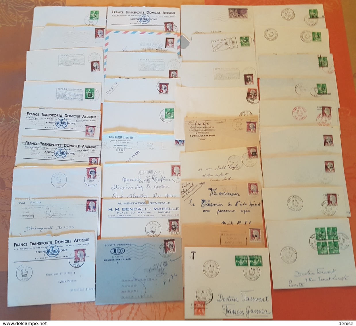 Algerie -  Surcharges EA - Lot De 81 Lettres Et Devants De  Lettre - PRIX DE DEPART : 1 EURO - A SAISIR - Lettres & Documents