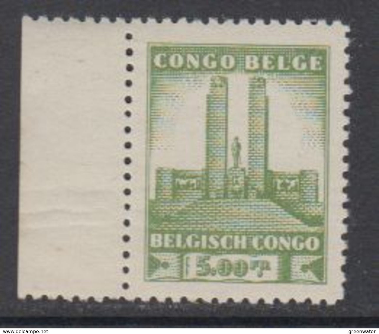 Belgisch Congo 1941 Monument Koning Albert I Te Leopoldstad 5 Fr  1w  ** Mnh (42933) - Ongebruikt