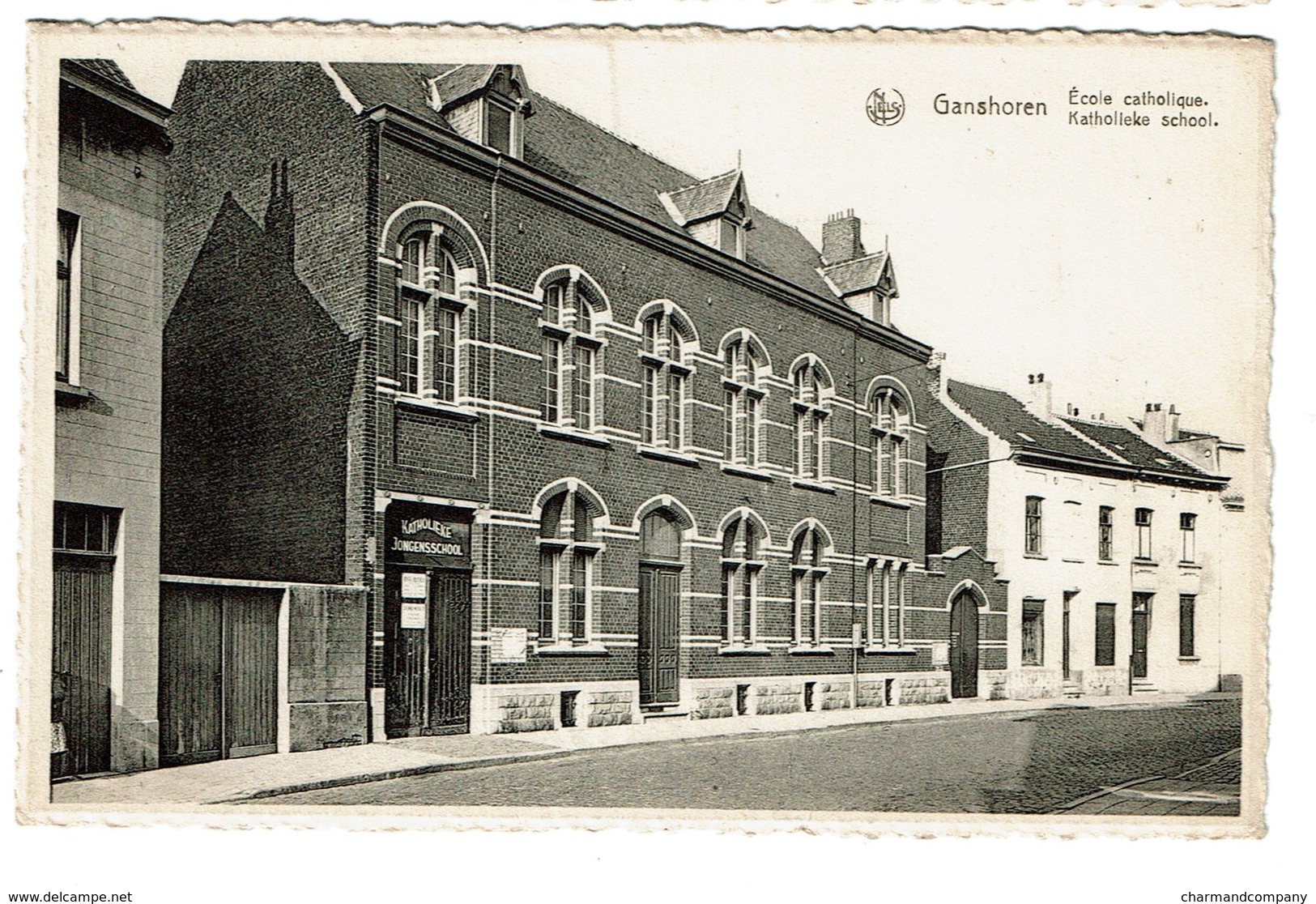 Ganshoren - Ecole Catholique / Katholieke School - Circulée - Edit.  Vanden Meersschaut - 2 Scans - Ganshoren