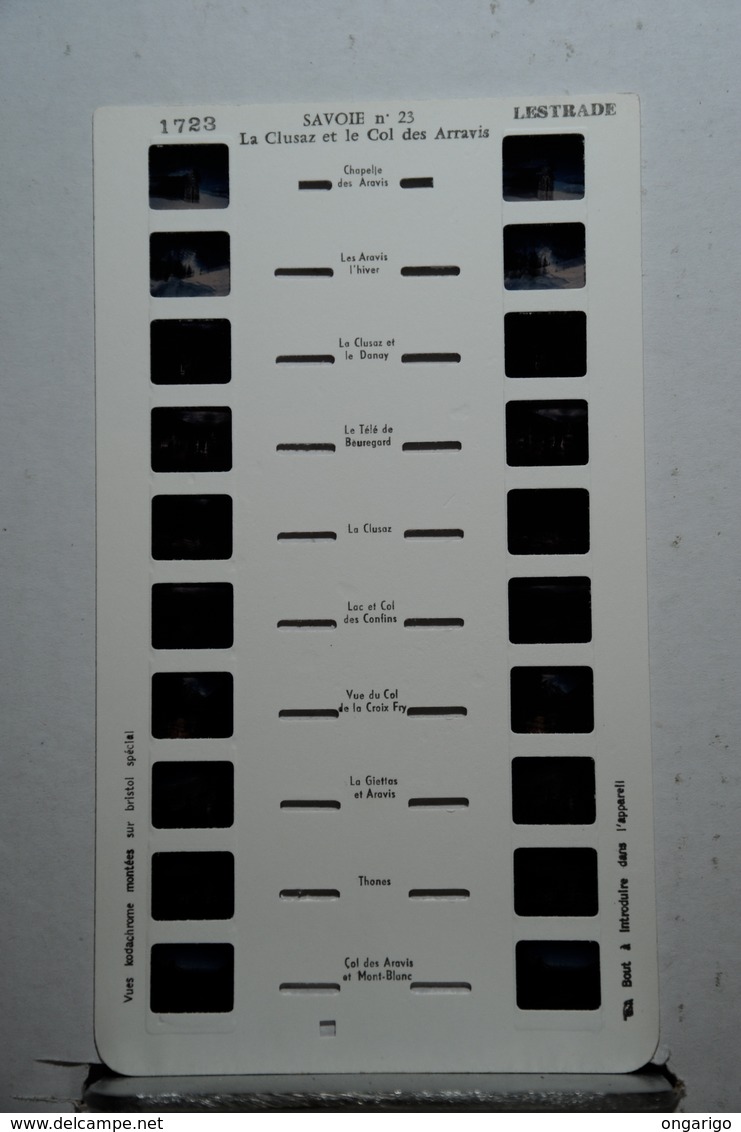 LESTRADE   1723  SAVOIE N°23  LA CLUSAZ ET LE COL DES ARAVIS - Visionneuses Stéréoscopiques