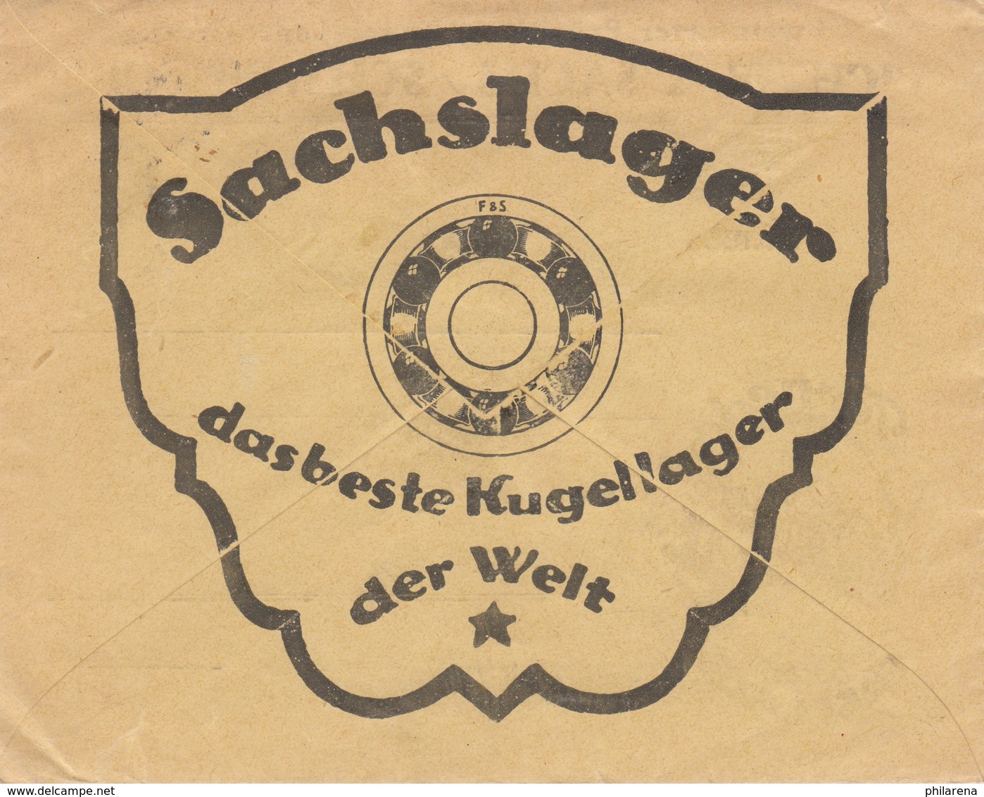 1919 Fichtel Und Sachs, Kugellager, Torpedo Freilauf, Schweinfurt Nach Braunlage - Sonstige & Ohne Zuordnung