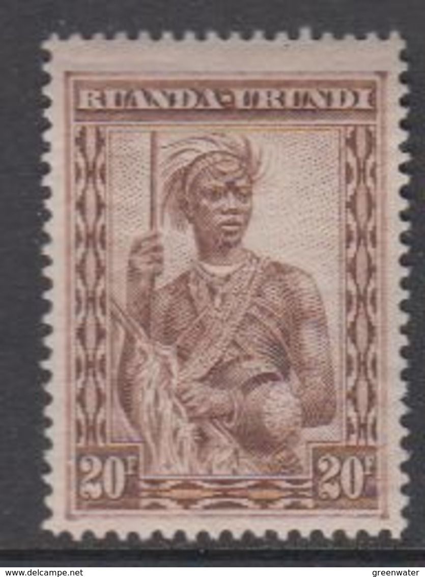 Ruanda-Urundi 1931 Inheemse Mensentypen 20fr ** Mnh (42933K) - Ongebruikt