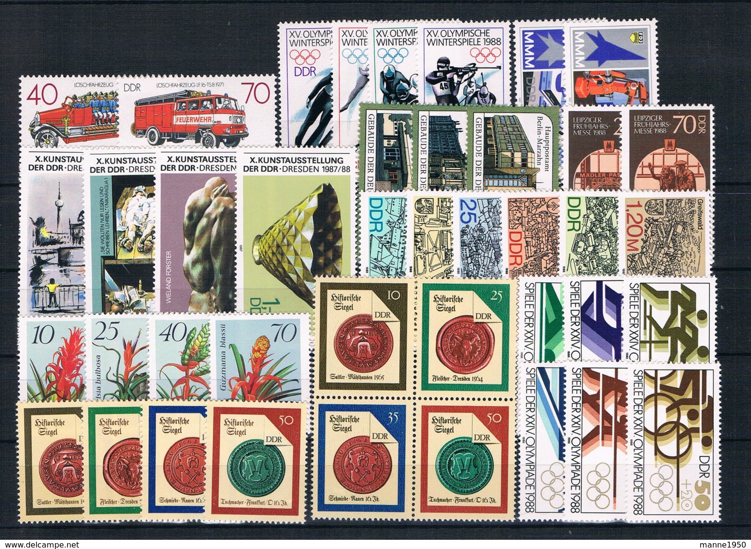 (041) DDR Posten/Lot Mit Kpl Sätzen **postfrisch - Lots & Kiloware (mixtures) - Max. 999 Stamps