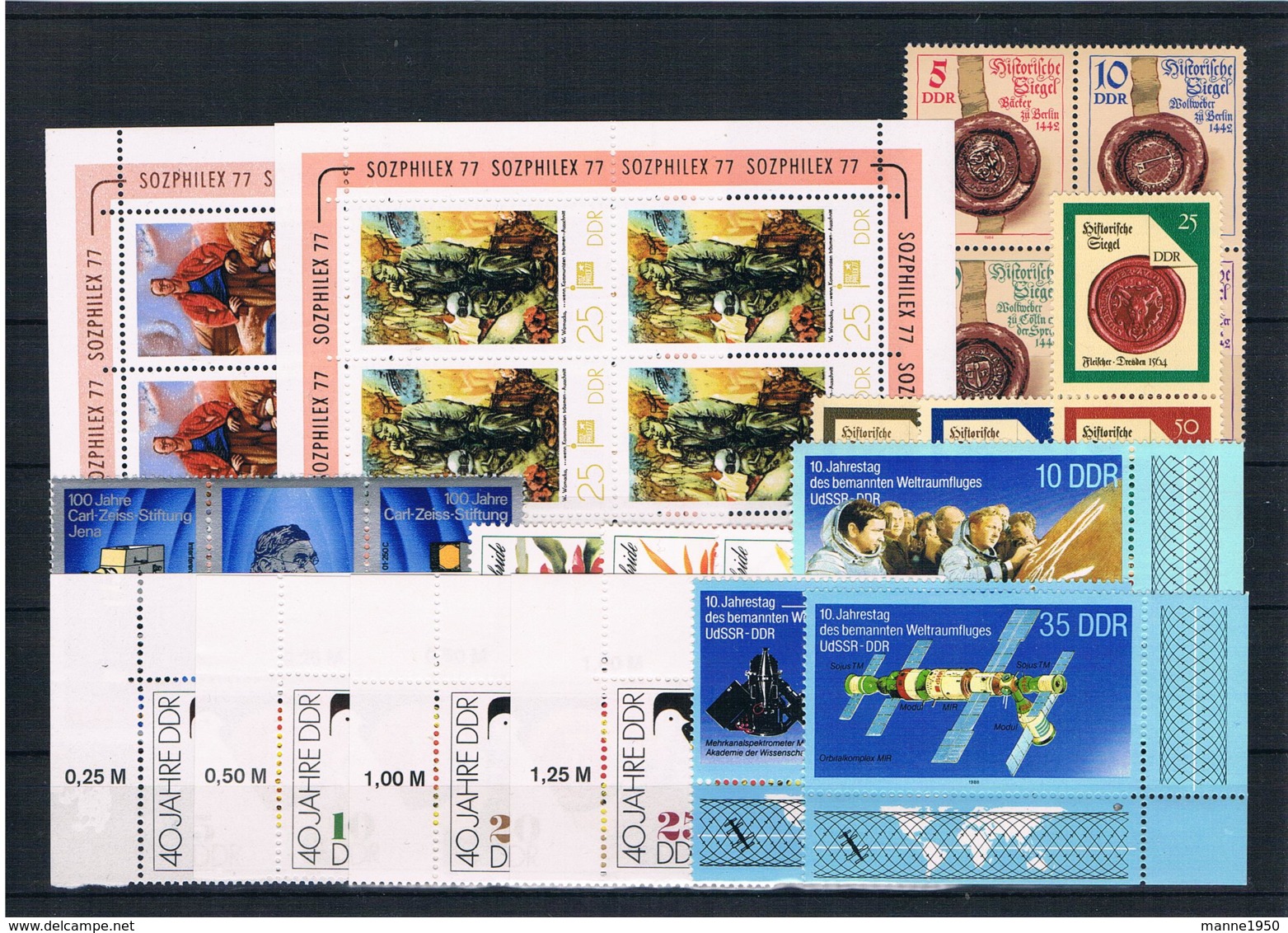 (054) DDR Posten/Lot Mit Kpl. Sätzen ** Postfrisch - Lots & Kiloware (mixtures) - Max. 999 Stamps