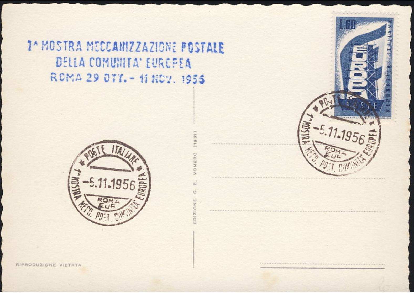 1956- Cartolina Foto Napoli Via Scarlatti Da Annella Di Massimo Vomero (quartiere Postale 520) Affrancata L.60 Europa Co - Napoli