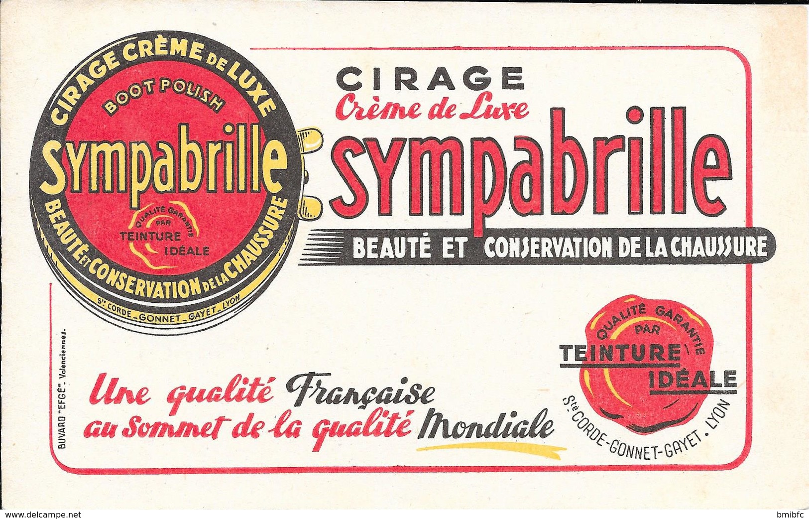 Cirage Crème De Luxe SYMPABRILLE Ste Corde-Gonnet-Gayet - LYON - C