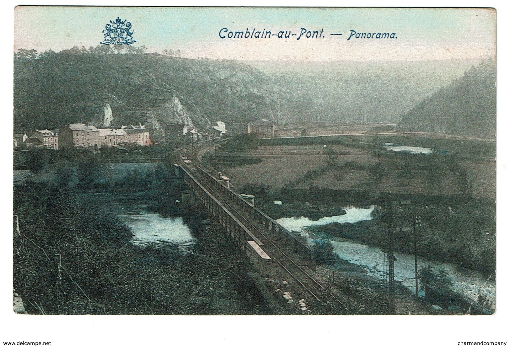 Comblain-au-Pont - Panorama - Edit. Grand Bazar Liège - 2 Scans - Comblain-au-Pont