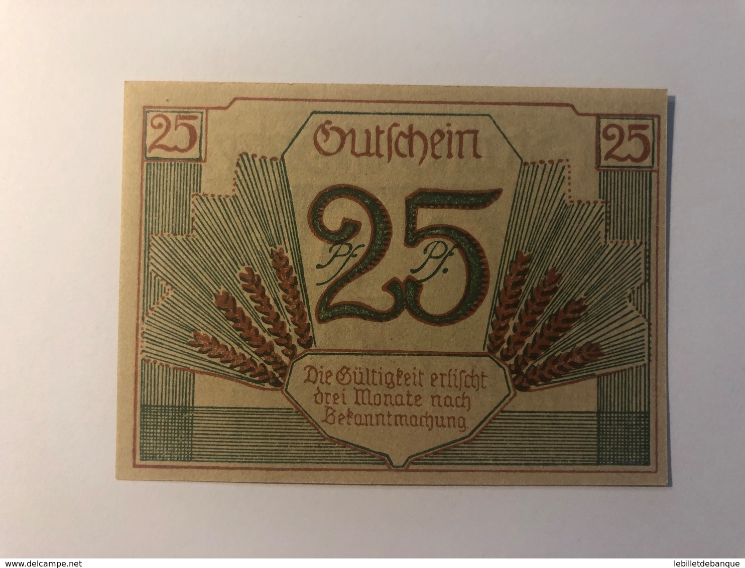 Allemagne Notgeld Gross Salze 25 Pfennig - Collections