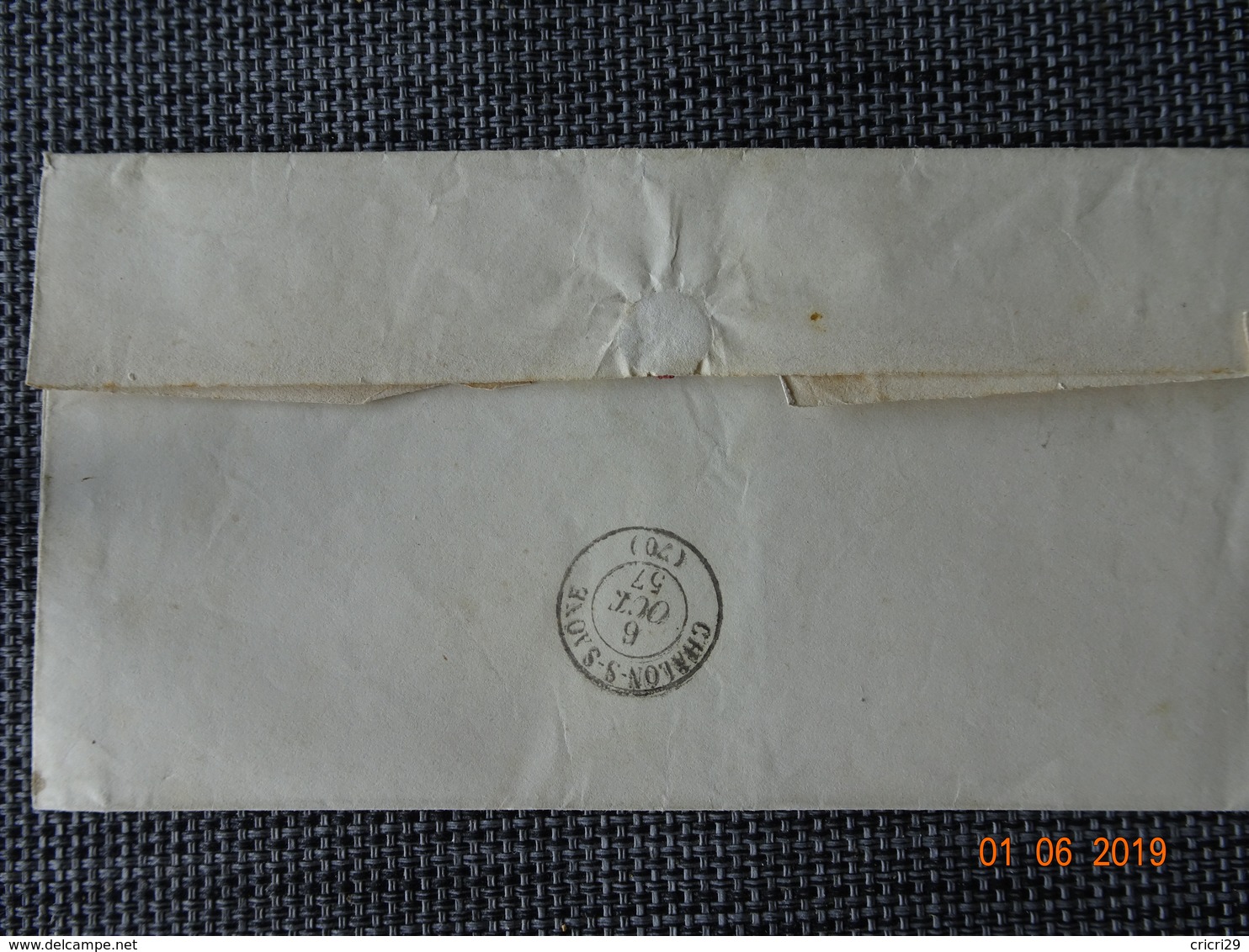 NAVILLY : Lettre De 1857 : PC 2231 + Càd Type 22  + Boite Rurale C  ( Non Identifiée ) - 1849-1876: Periodo Classico