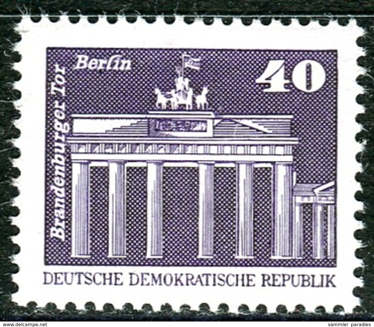 DDR - Mi 2541 - ** Postfrisch (A) - 40Pf     Aufbau In Der DDR Kleinformat - Ungebraucht