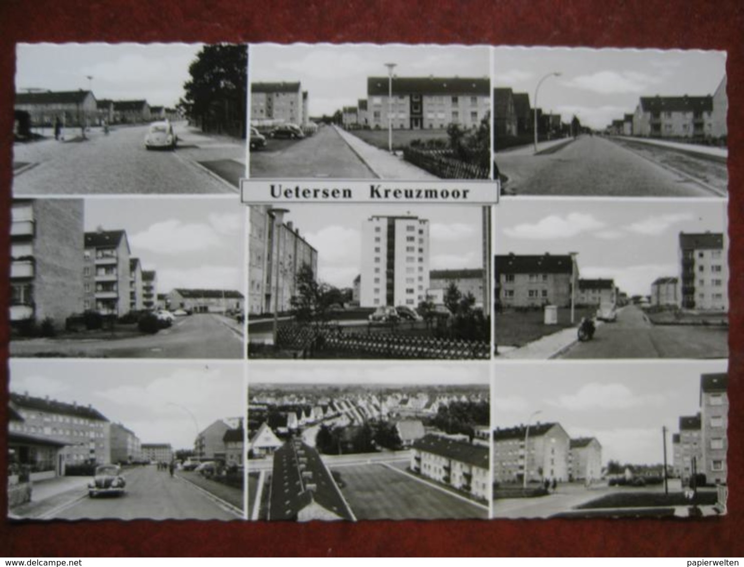 Uetersen (Pinneberg) - Mehrbildkarte "Uetersen Kreuzmoor" / VW Käfer - Uetersen