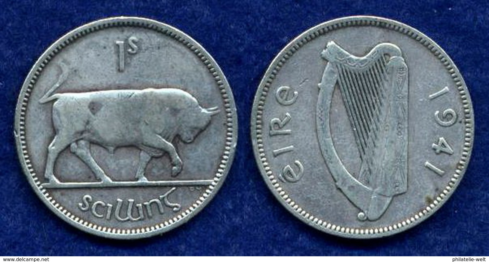 Irland 1 Shilling 1941 Ag750 5,6g - Irlanda