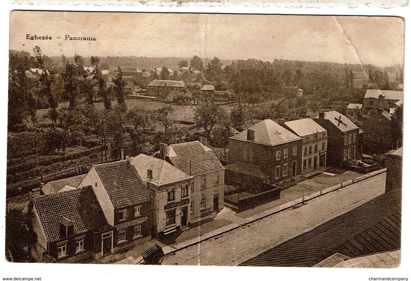 Eghezée - Panorama - Rue De La Raperie - Carte Pliée - Circulée - 2 Scans - Eghezée