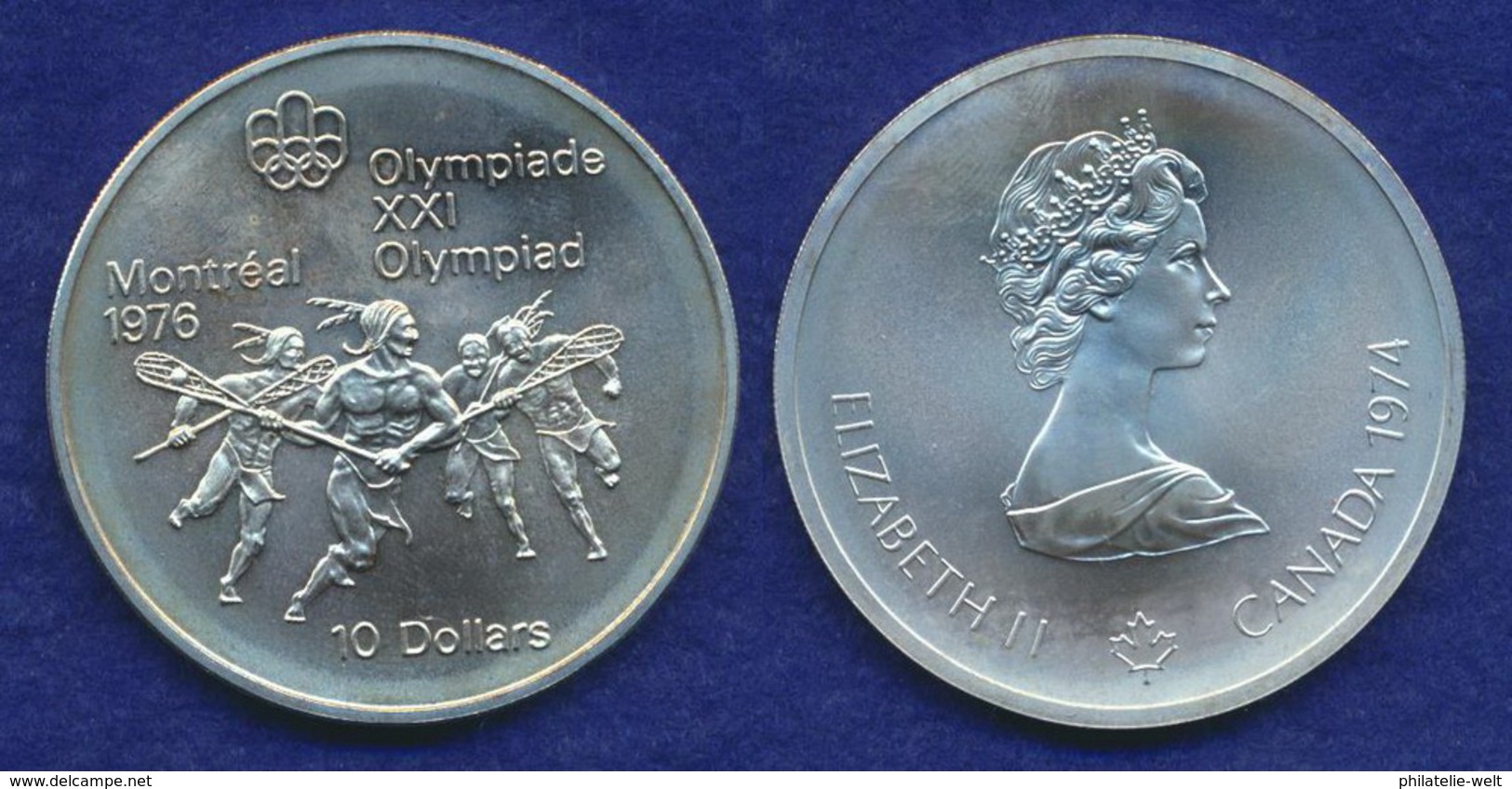 Kanada 10 Dollars Olympia 1976 Ag925 48,4g - Canada