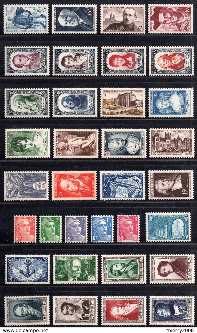 Année Complète 1950/51 Neuf * Avec Trace De Charnière  TTB - 1940-1949