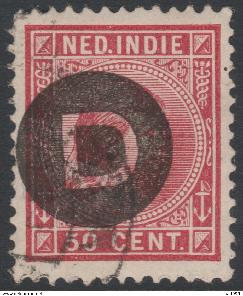 ~~~ Netherlands Indies 1911 - Dienst Official Handstempel Opdruk - NVPH D6 (o)  ~~~ - Nederlands-Indië