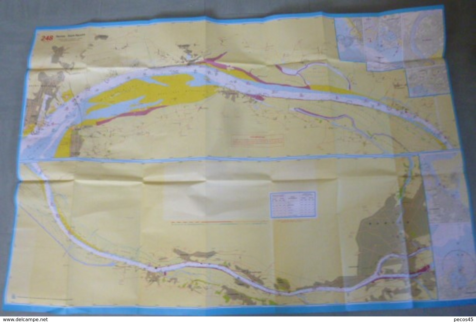 Navicarte N° 248 / 547 : NANTES / St-NAZAIRE 1/25 000ème - Le CROISIC / PORNIC 1/50 000ème - 1998. - Carte Nautiche