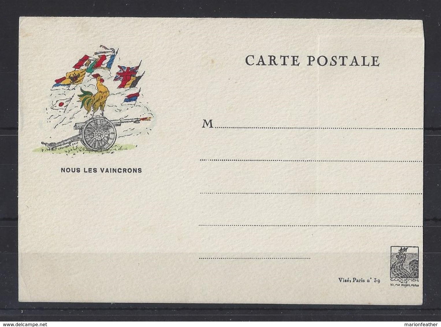 FRENCH POSTCARD.." 1939 "...POSTCARD WITH GYMNASTIQUE CARD ATTACHED TO REVERSE...MINT. - Other & Unclassified