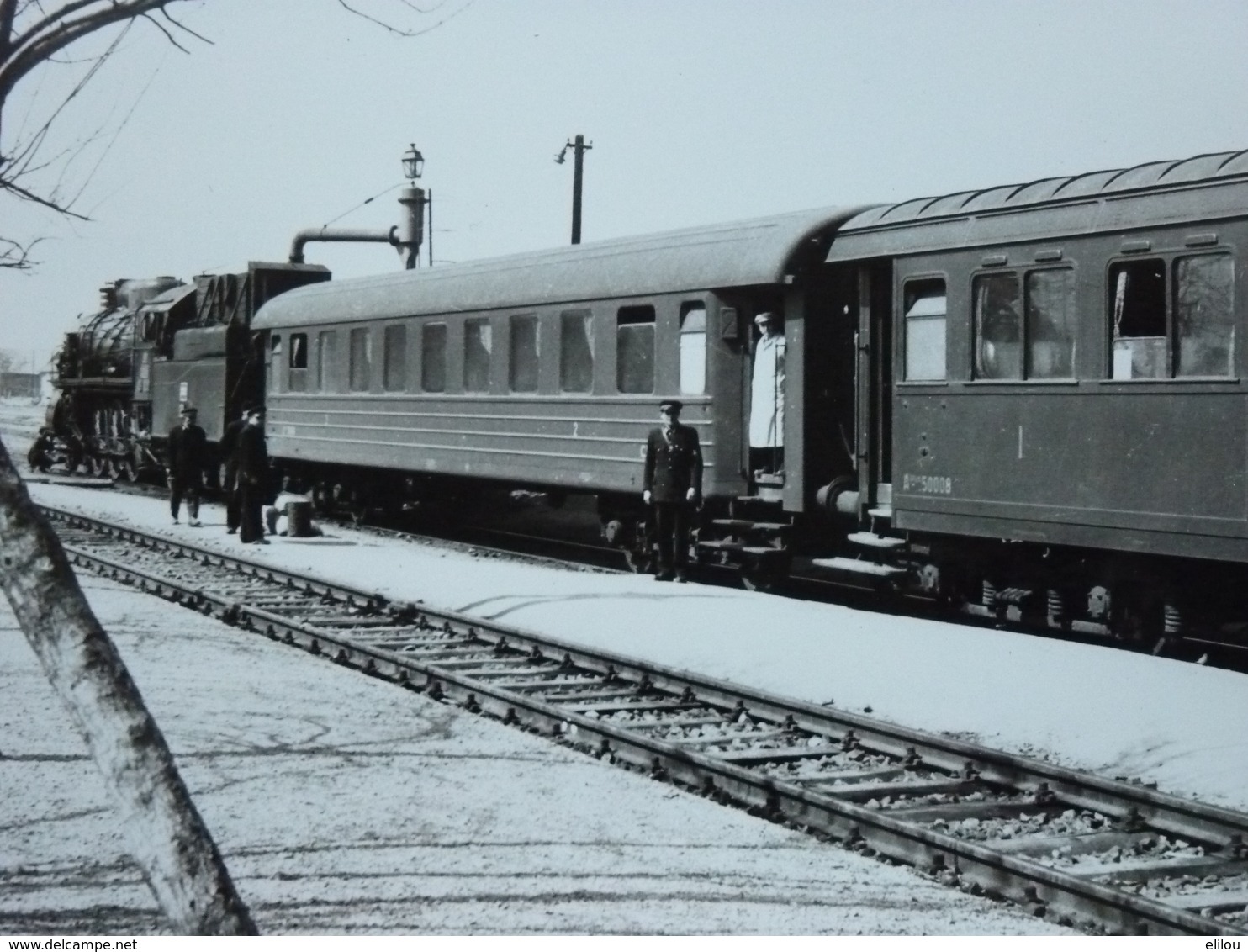 Rare! Belle Photo Ancienne Train Gare Roumanie Romania Chemin De Fer - Treni