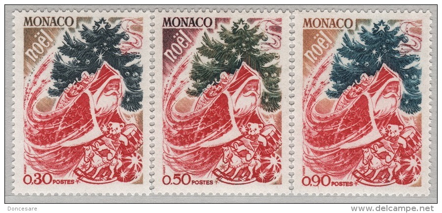 MONACO 1972 - SERIE N° 871 A 873 - 3 TP NEUFS** - Nuovi