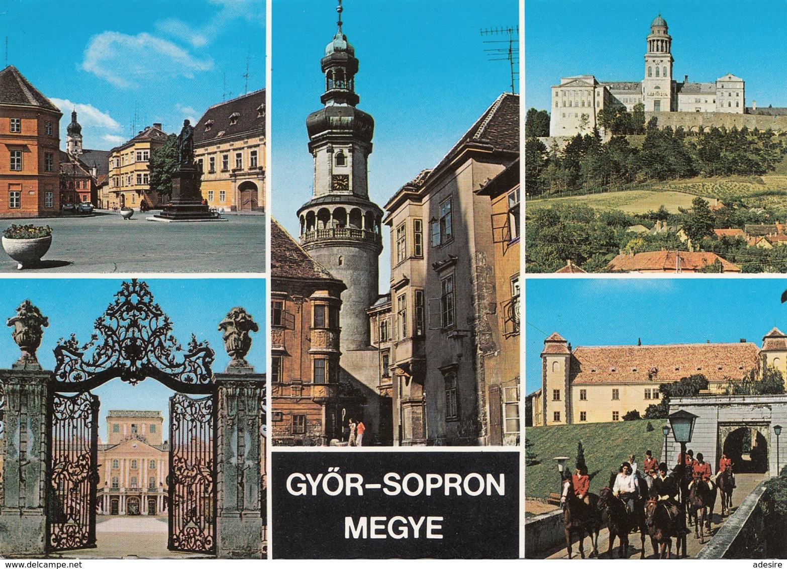 UNGARN - 4 Sondermarken Auf Ak GYÖR-SOPRON MEGYE - Briefe U. Dokumente