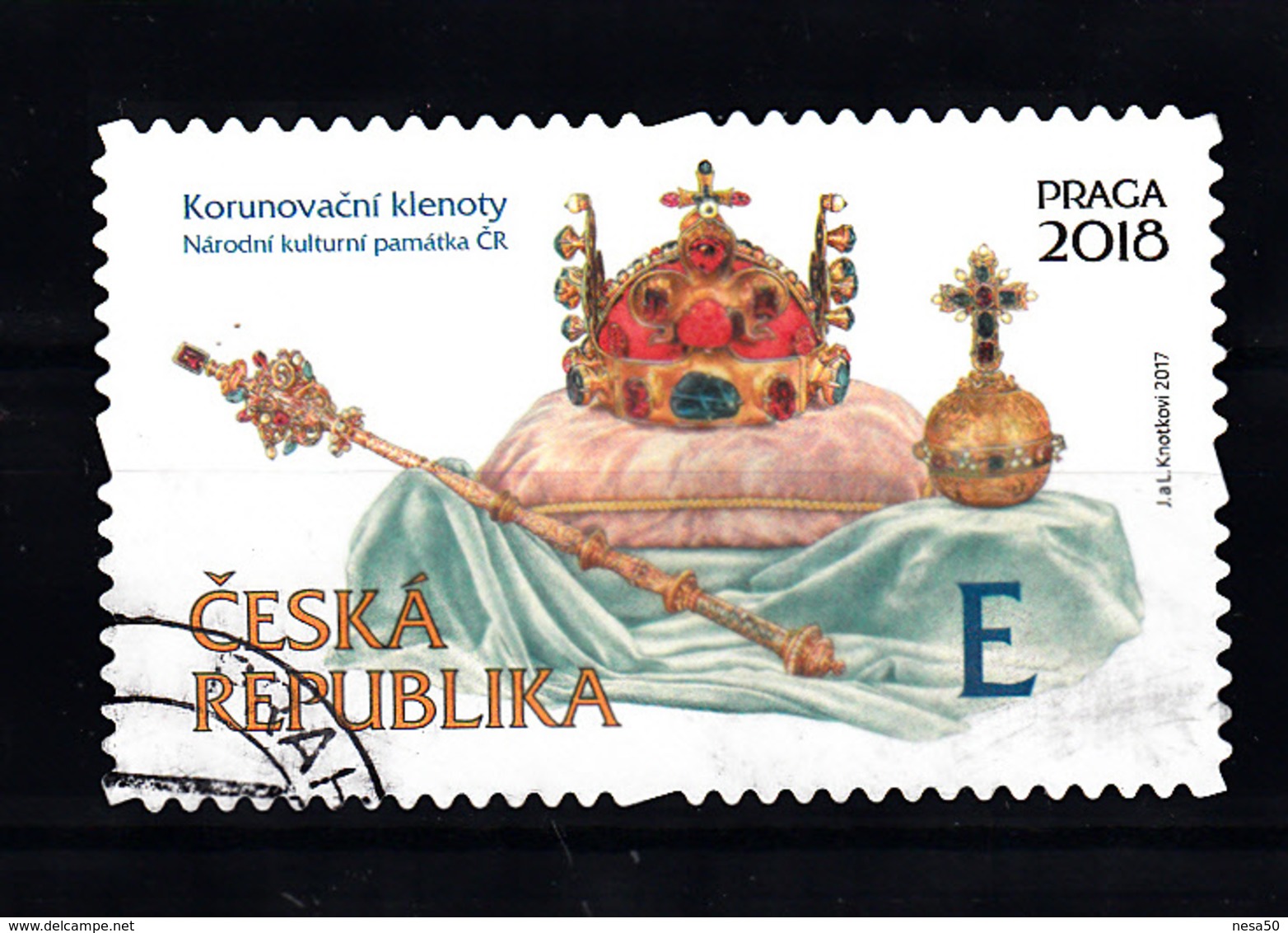 Ceska Republika 2017 Mi Nr 913: Kroonjuwelen , Waarde E - Used Stamps