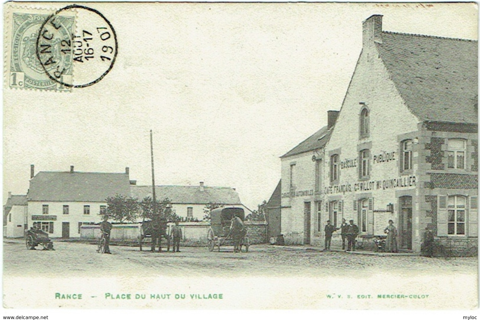 Rance. Place Du Haut Village. Bascule Publique. - Sivry-Rance