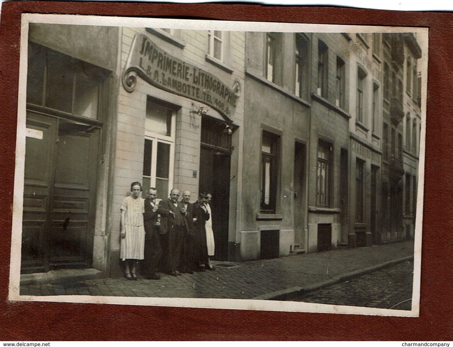 C1930 - Photo 10 Cm X 7 Cm - Imprimerie-Lithographie L. & A. LAMBOTTE 48 Rue De Belgrade Forest Bruxelles - Lieux