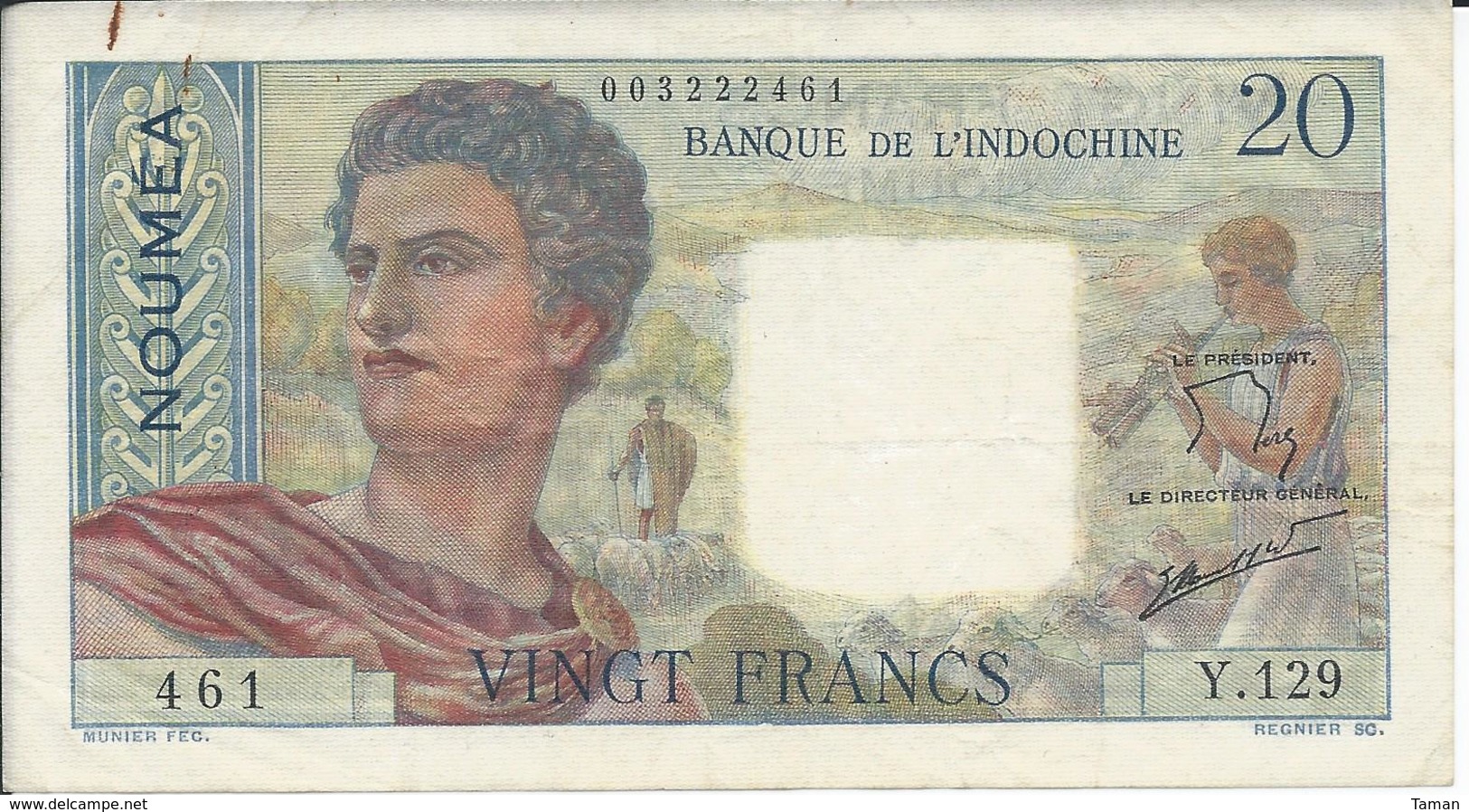 NOUVELLE CALEDONIE   20  Francs   Nd(1963)   -- TTB -- - Autres - Océanie