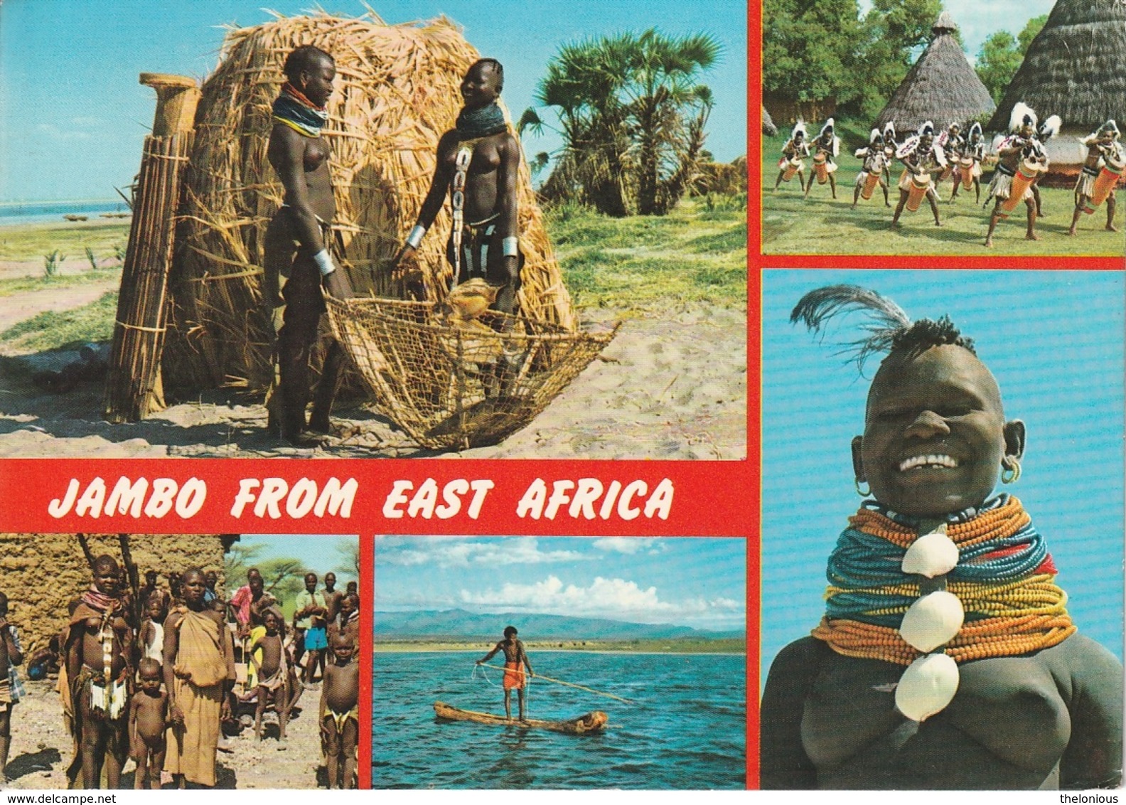 * Cartolina - Tanzania - Jambo From East Africa - Nudo - Viag. Per Ponzone 1991 - Tanzania