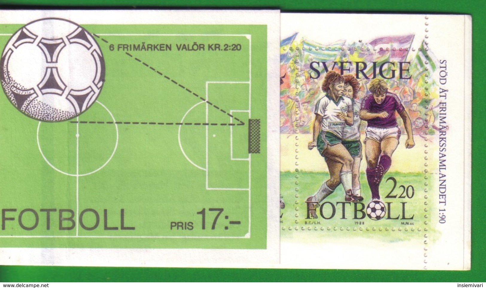 Svezia 1988 Libretto L1489 Il Calcio Svedese . - 1981-..