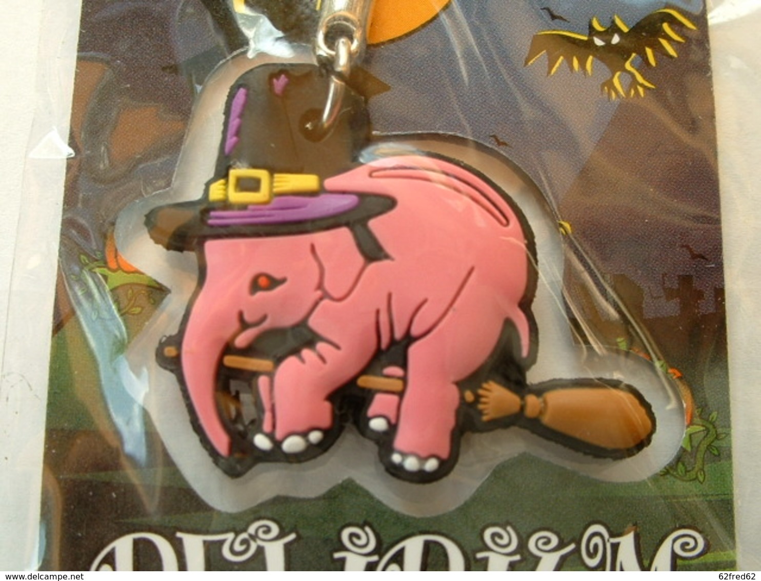 PORTE CLEFS - BIERE DELIRIUM - HAPPY HALLOWEEN -  ELEPHANT - DOUBLE FACE - Key-rings