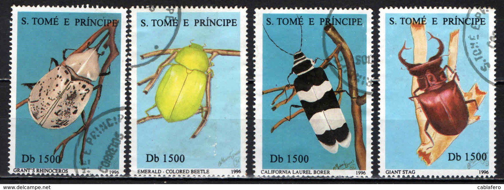 S. TOME' E PRINCIPE - 1996 - Beetles - USATI - St. Thomas & Prince