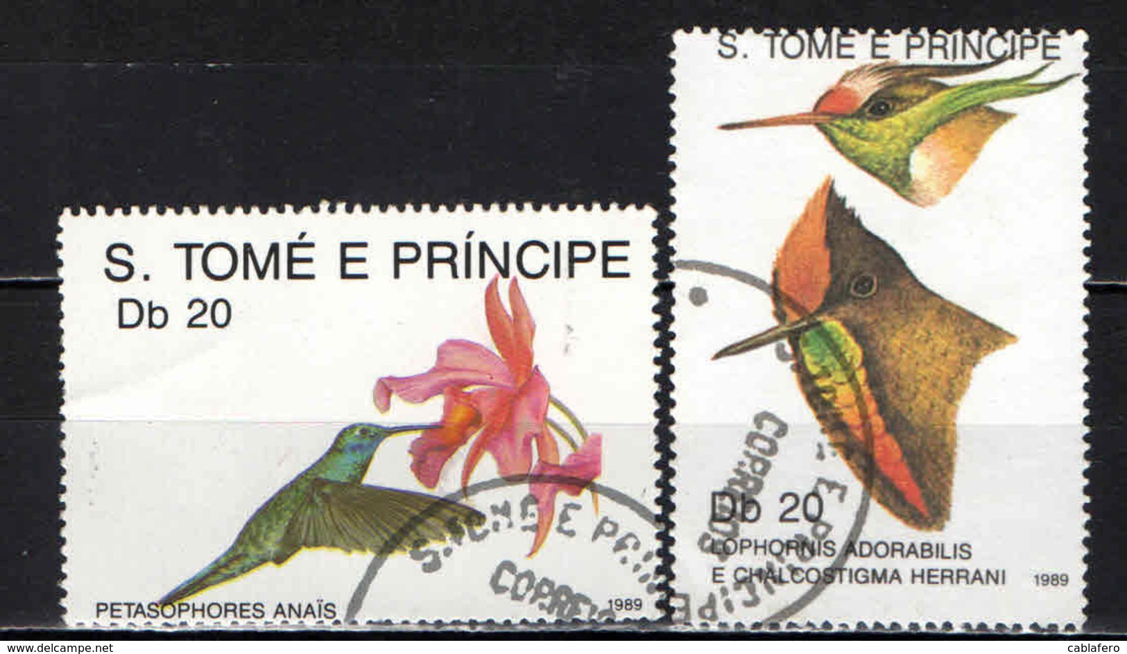 S. TOME' E PRINCIPE - 1989 - Hummingbirds - USATI - St. Thomas & Prince