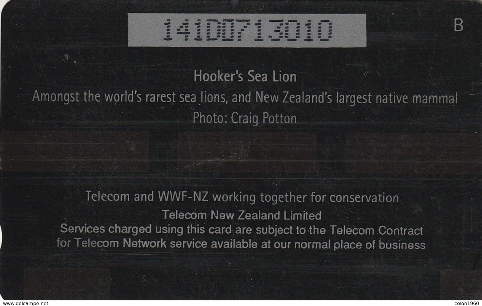 NUEVA ZELANDA. NZ-G-064E. Hooker's Sea Lion (Reverse C). (032) - Otros & Sin Clasificación