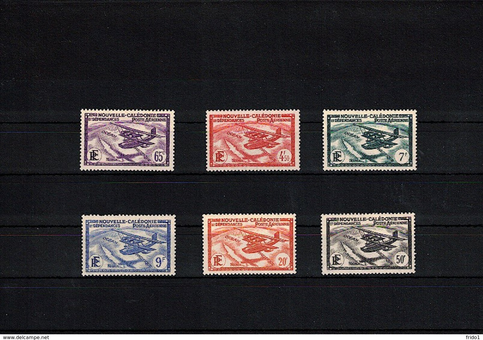 New Caledonia 1938/1940 Airmail Set MH / Postfrisch Mit Falz - Usati