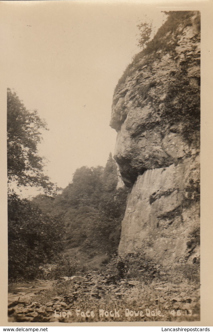 Postcard Lion Face Rock Dove Dale Derbyshire By Greeting Card House Ltd Sheffield My Ref  B13318 - Derbyshire