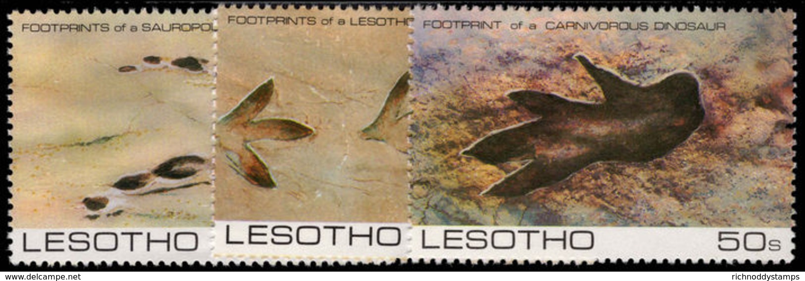 Lesotho 1984 Prehistoric Footprints Unmounted Mint. - Lesotho (1966-...)