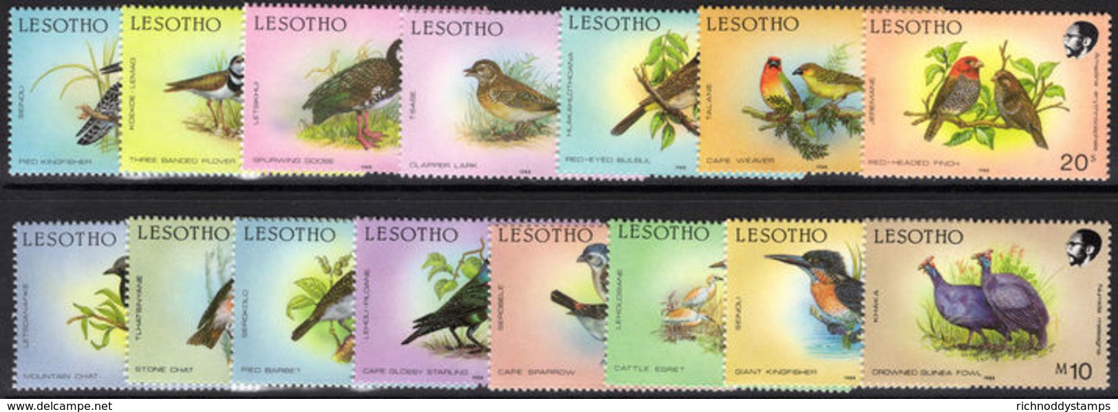 Lesotho 1988 Birds Unmounted Mint. - Lesotho (1966-...)