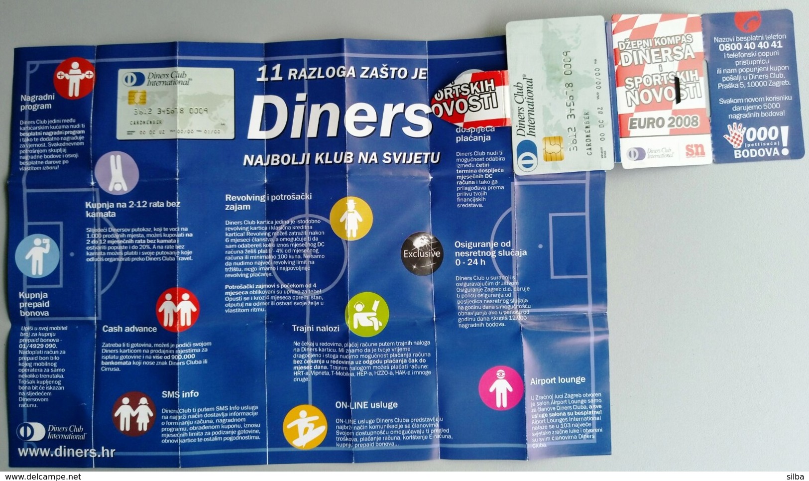 Croatia / Football Guide / UEFA EURO 2008 / Austria, Switzerland / Diners Club - Dépliants Touristiques